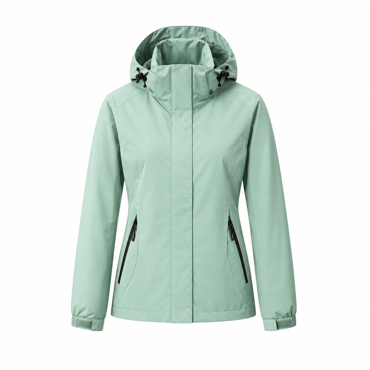 Veste imperméable ultra légère femme verte – vue de face