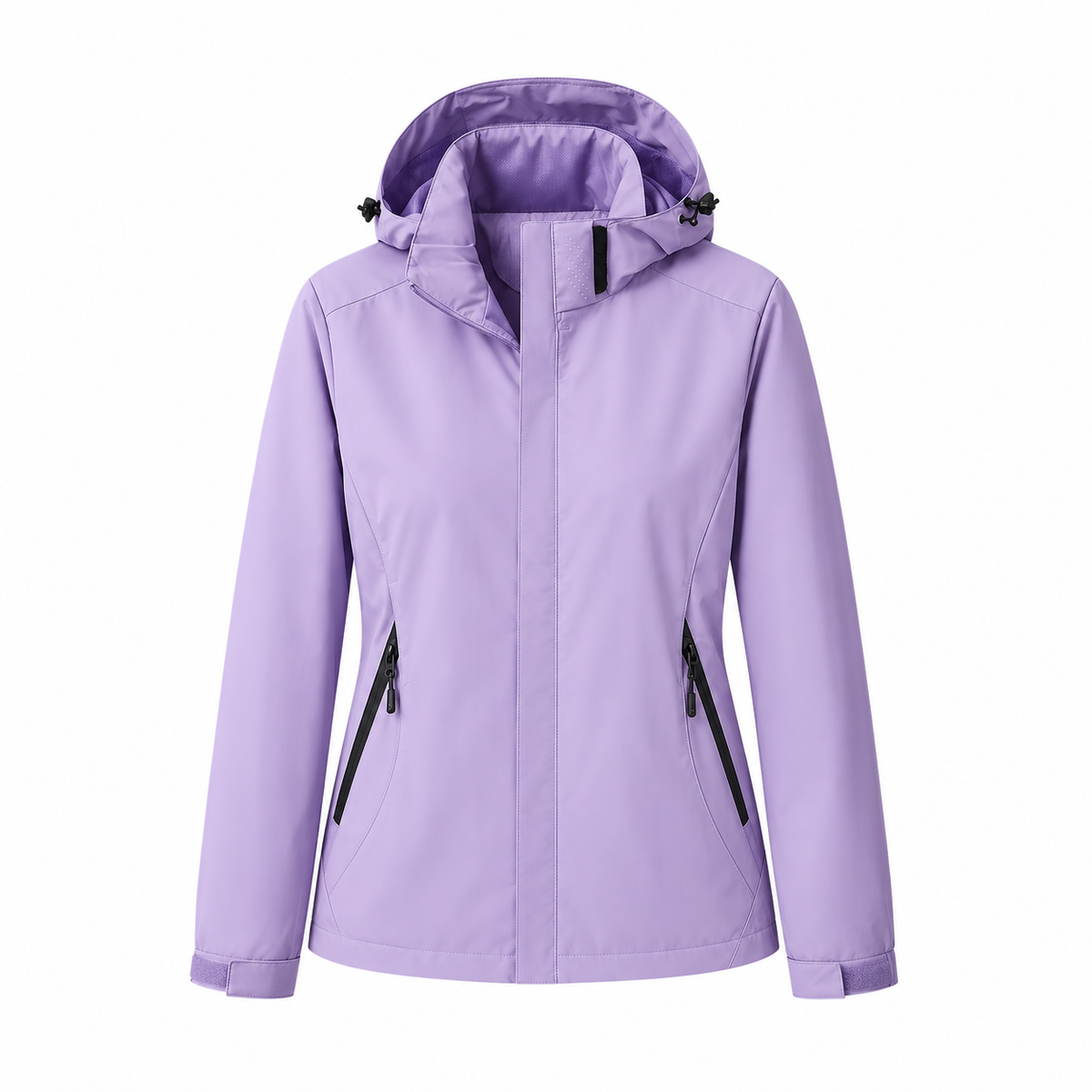 Veste imperméable ultra légère femme violette – vue de face