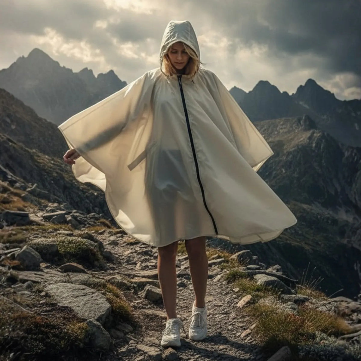 Veste Longue Imperméable De Randonnée
