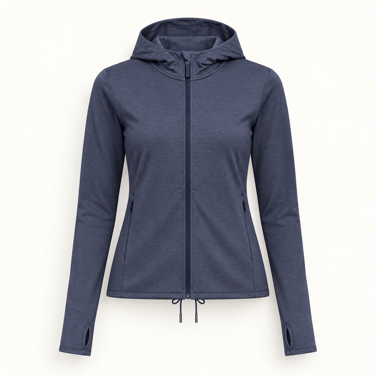 Veste marche nordique femme bleu marine – packshot de face