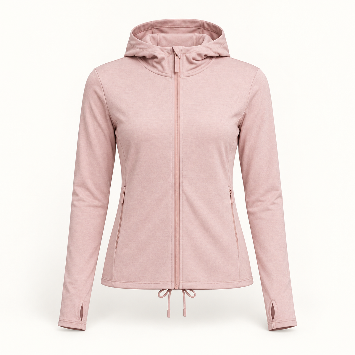 Veste marche nordique femme rose – packshot de face