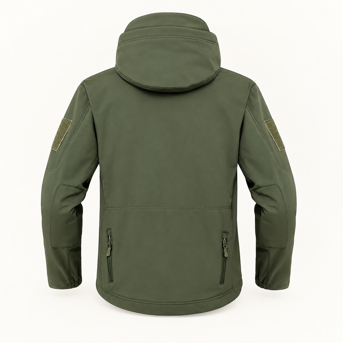 Veste mi-saison randonnée kaki – vue arrière