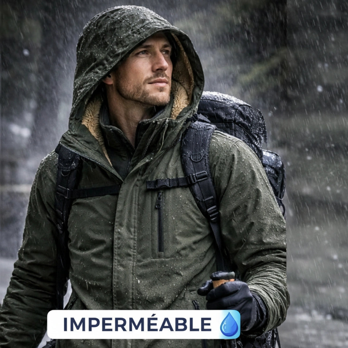 Veste Parka Randonnée Homme