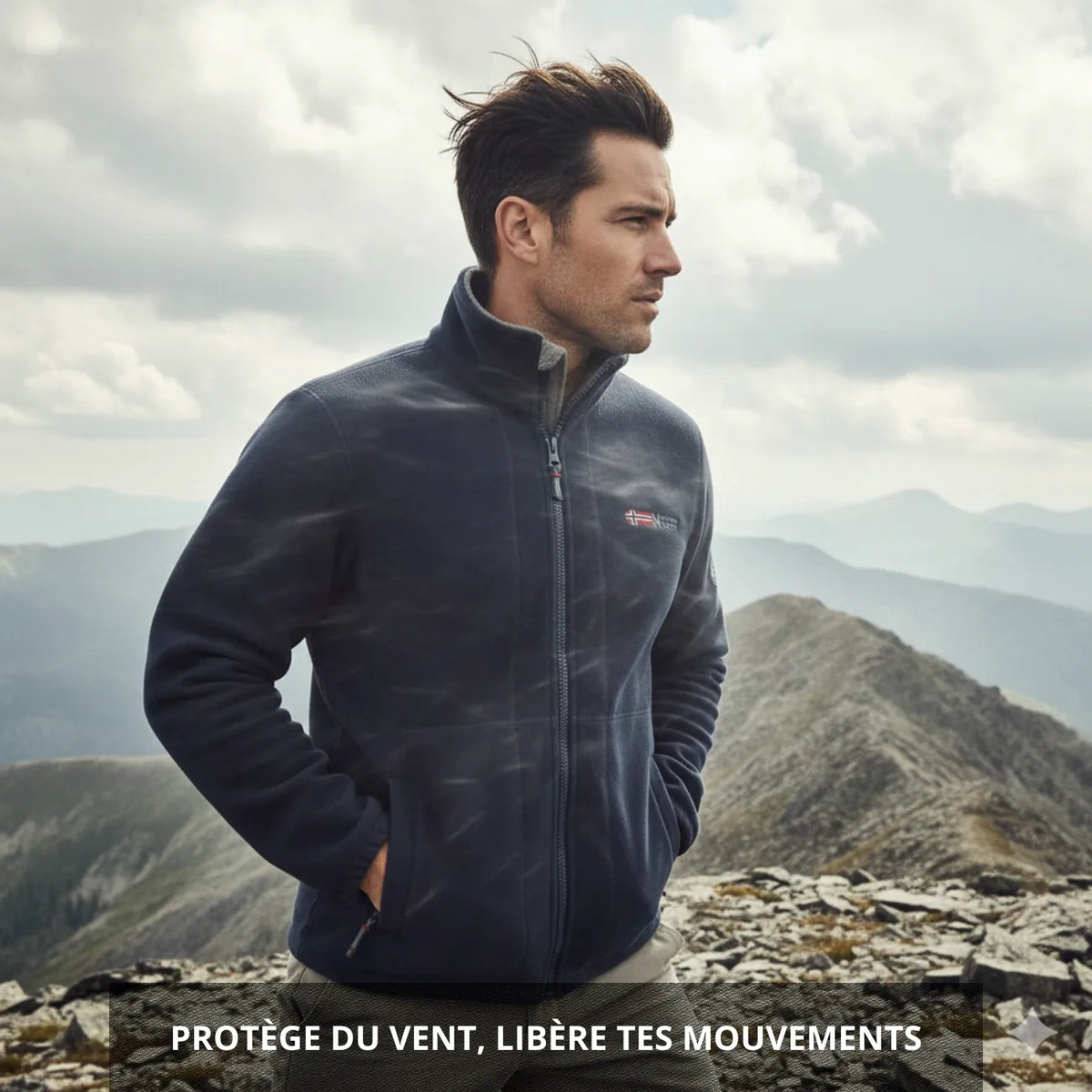 Veste Polaire Chaude De Randonnée