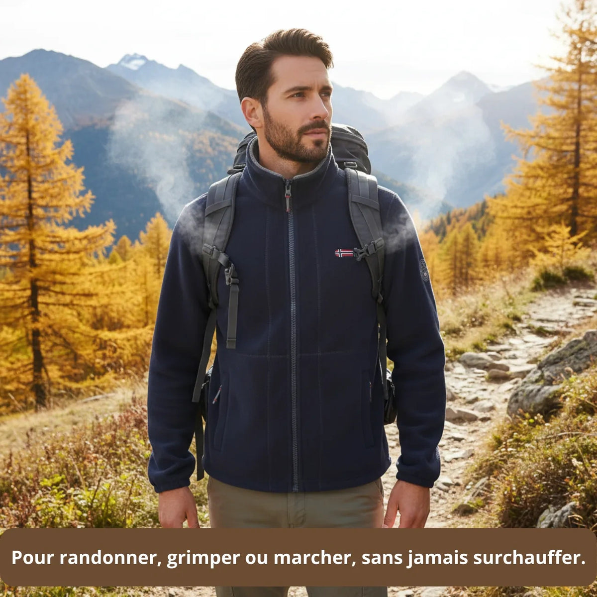 Veste Polaire Chaude De Randonnée