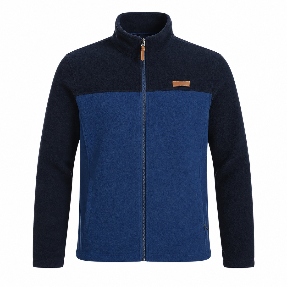 Veste polaire randonnée bleu marine – vue de face