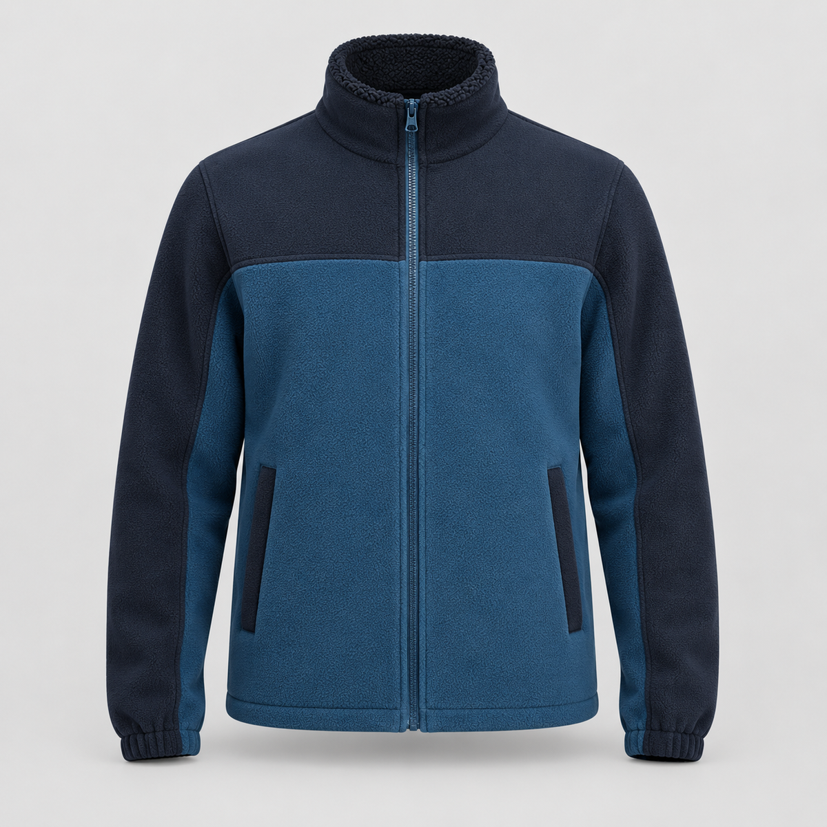 Veste polaire randonnée bleu marine – vue de face