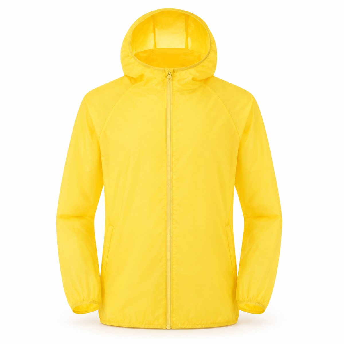 Veste randonnée jaune fluo – vue de face