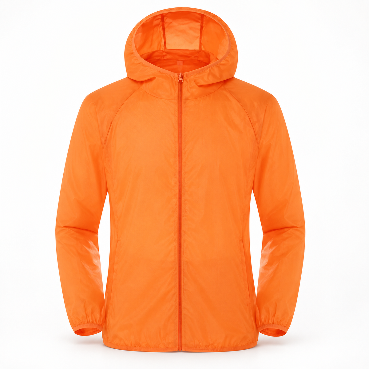 Veste randonnée orange fluo – vue de face