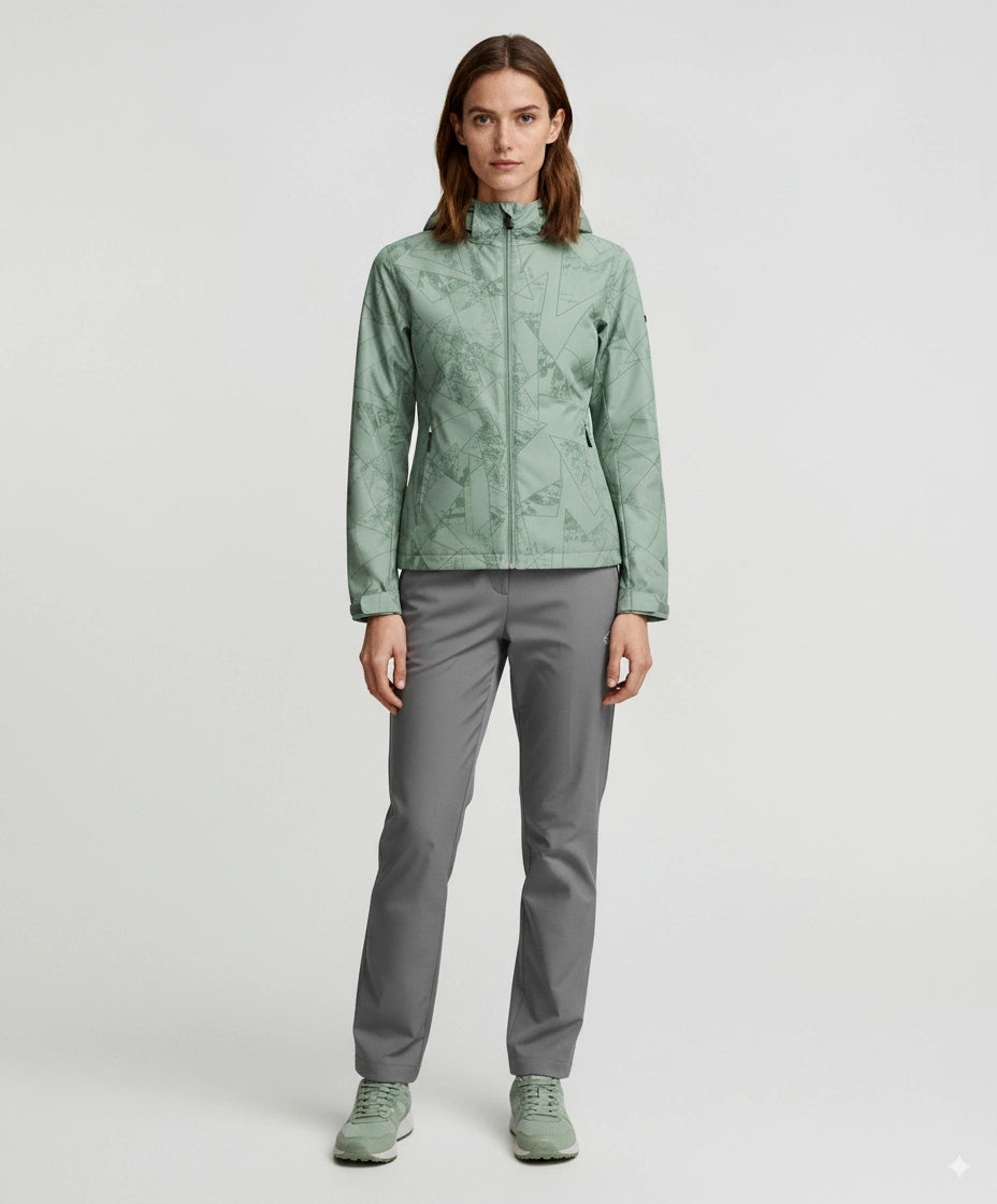 Veste Randonnée Femme Kaki 2