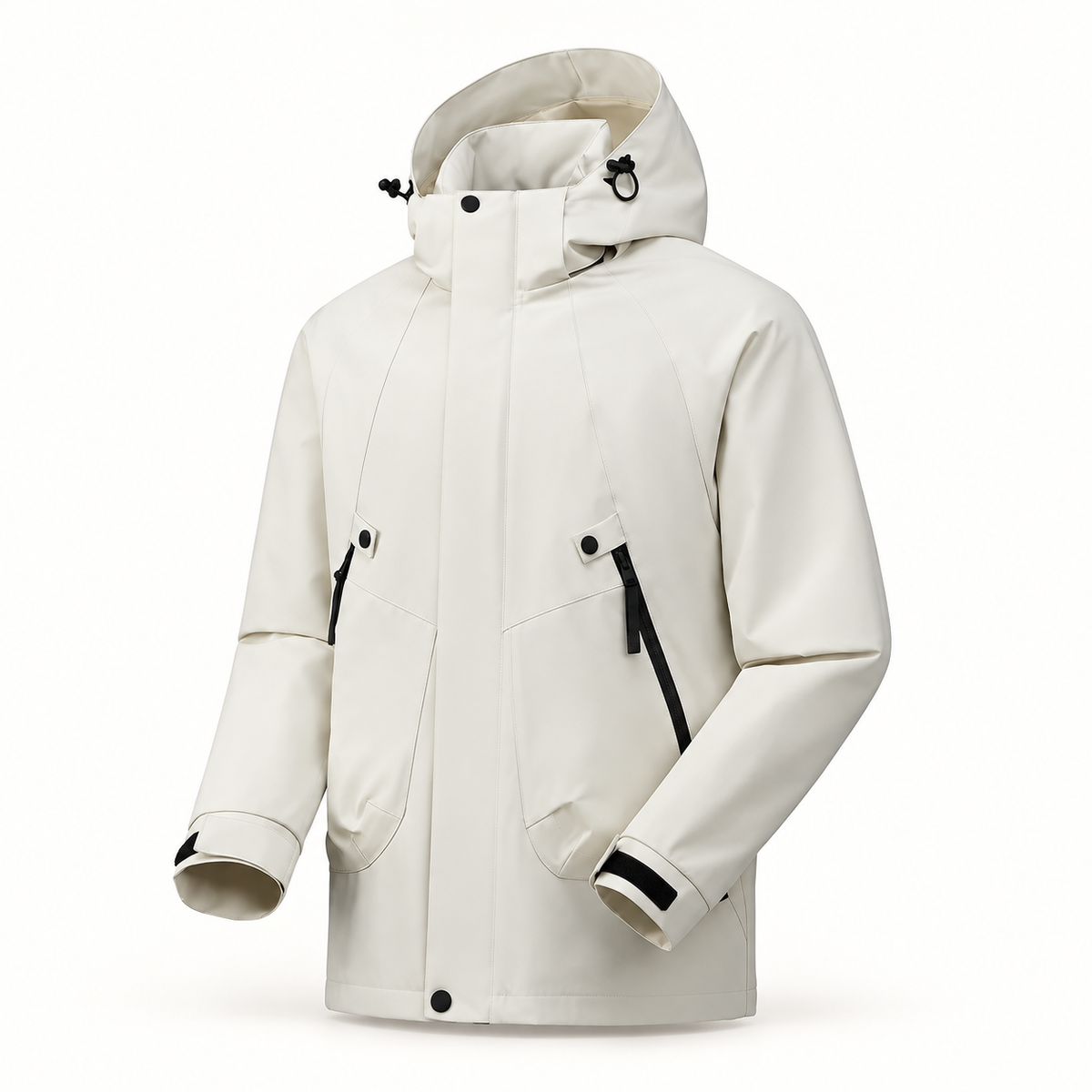 Veste randonnée fluo blanche – vue de face