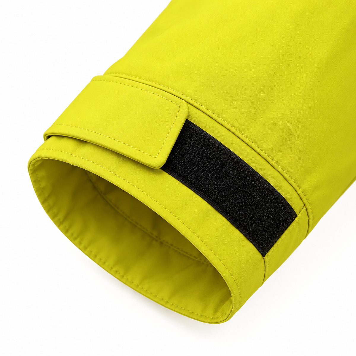 Veste randonnée fluo – détail du poignet ajustable
