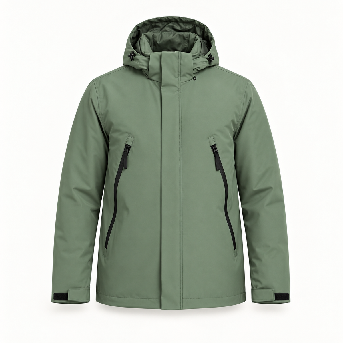 Veste randonnée homme grande taille verte – vue de face