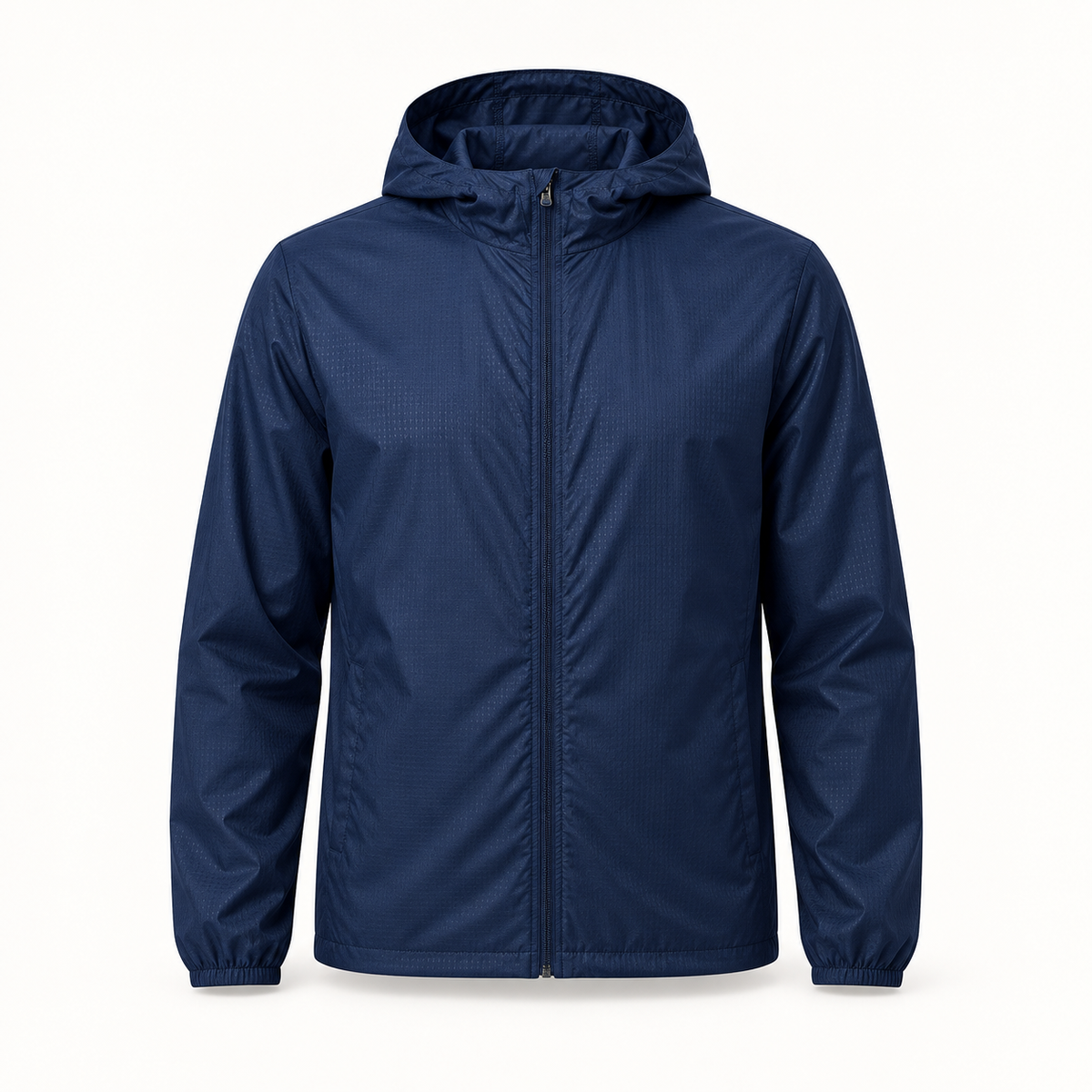 Veste randonnée nylon bleu marine – vue de face