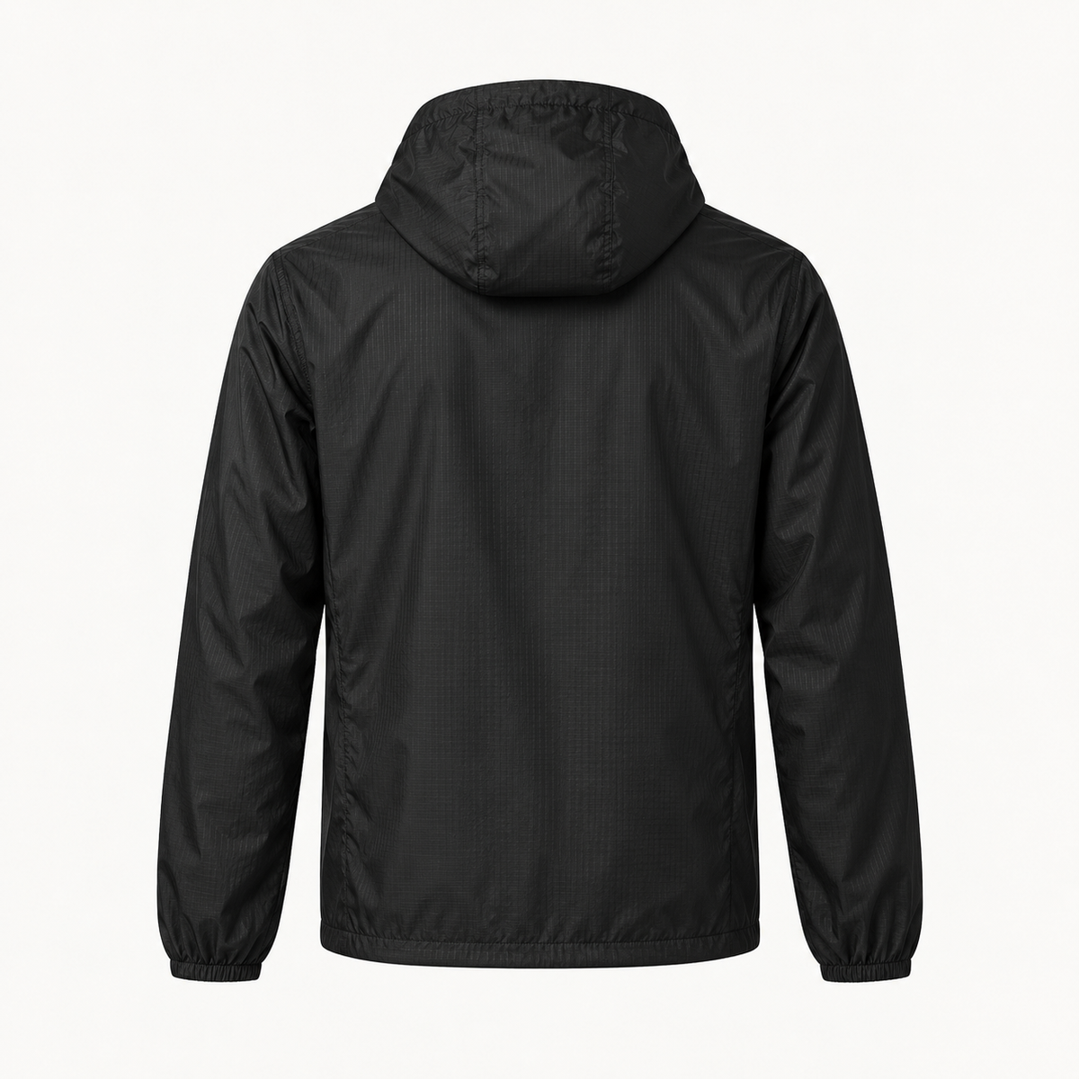 Veste randonnée nylon noire – vue de dos