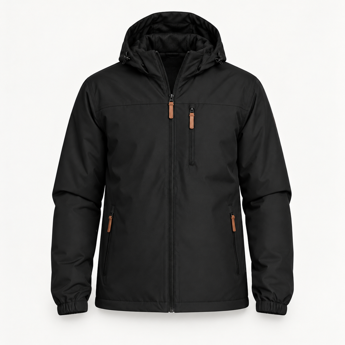 Veste randonnée softshell homme noire – vue de face