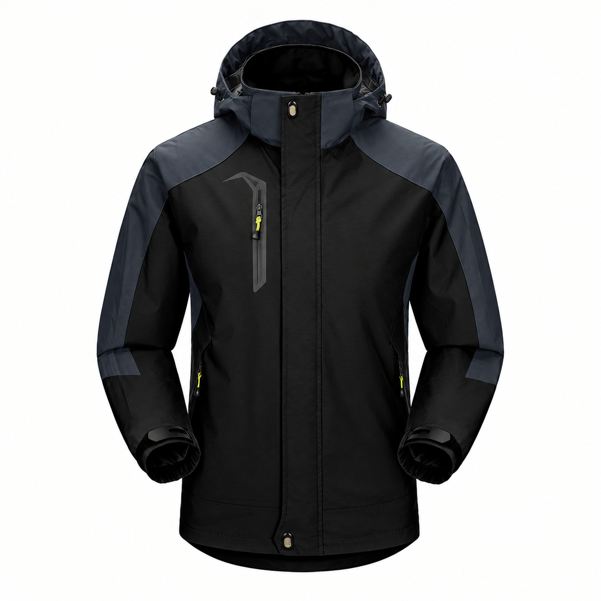 Veste pour randonnée raquette noire – vue de face