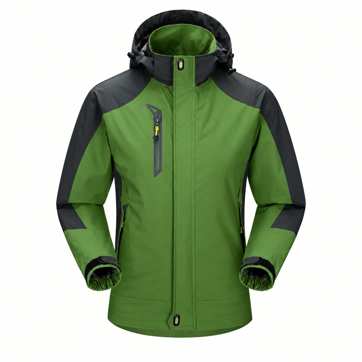 Veste pour randonnée raquette verte – vue de face